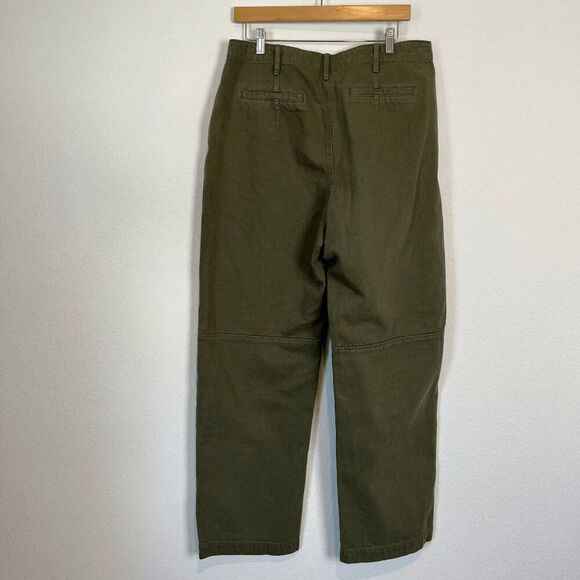 FRAME Denim Washed Military High Rise Relaxed Trouser Pants Women's Size 31 - Picture 3 of 7